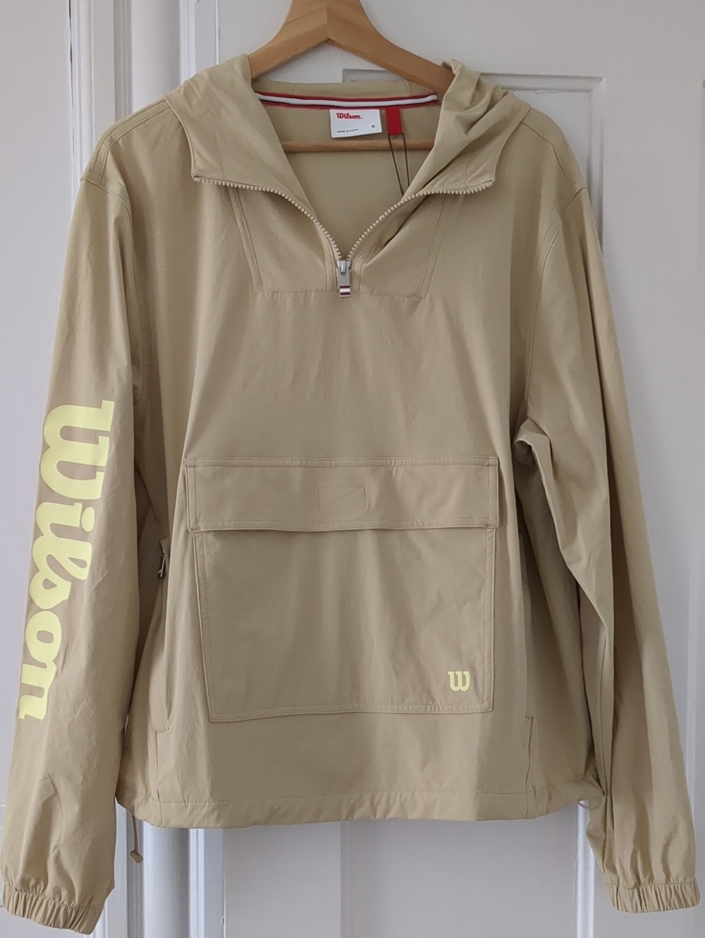 Wilson On Par Popover (Beige Pullover Windbreaker)